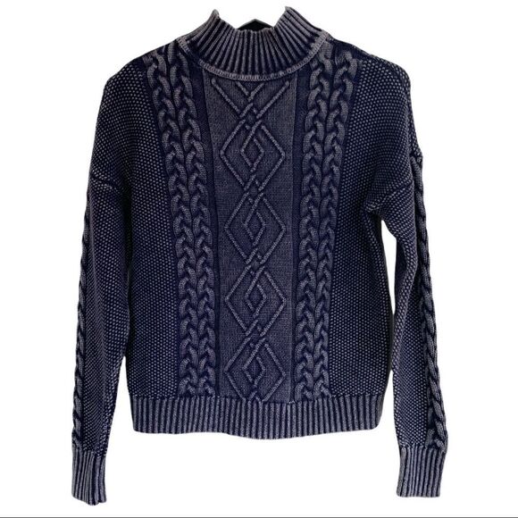 NWT House of Harlow 1960 Thick Knit Mock Neck Sweater - Picture 1 of 3